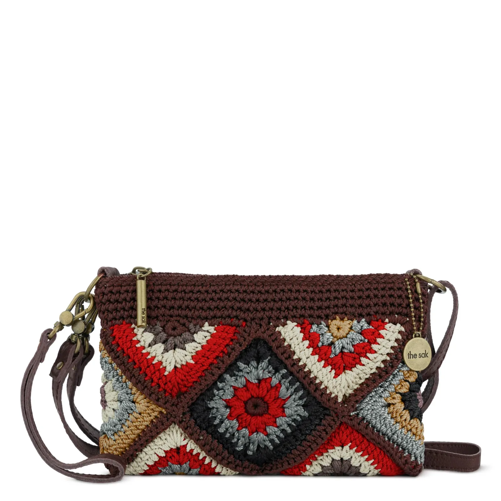 Vita Convertible Wristlet – Hand Crochet – Walnut Patch