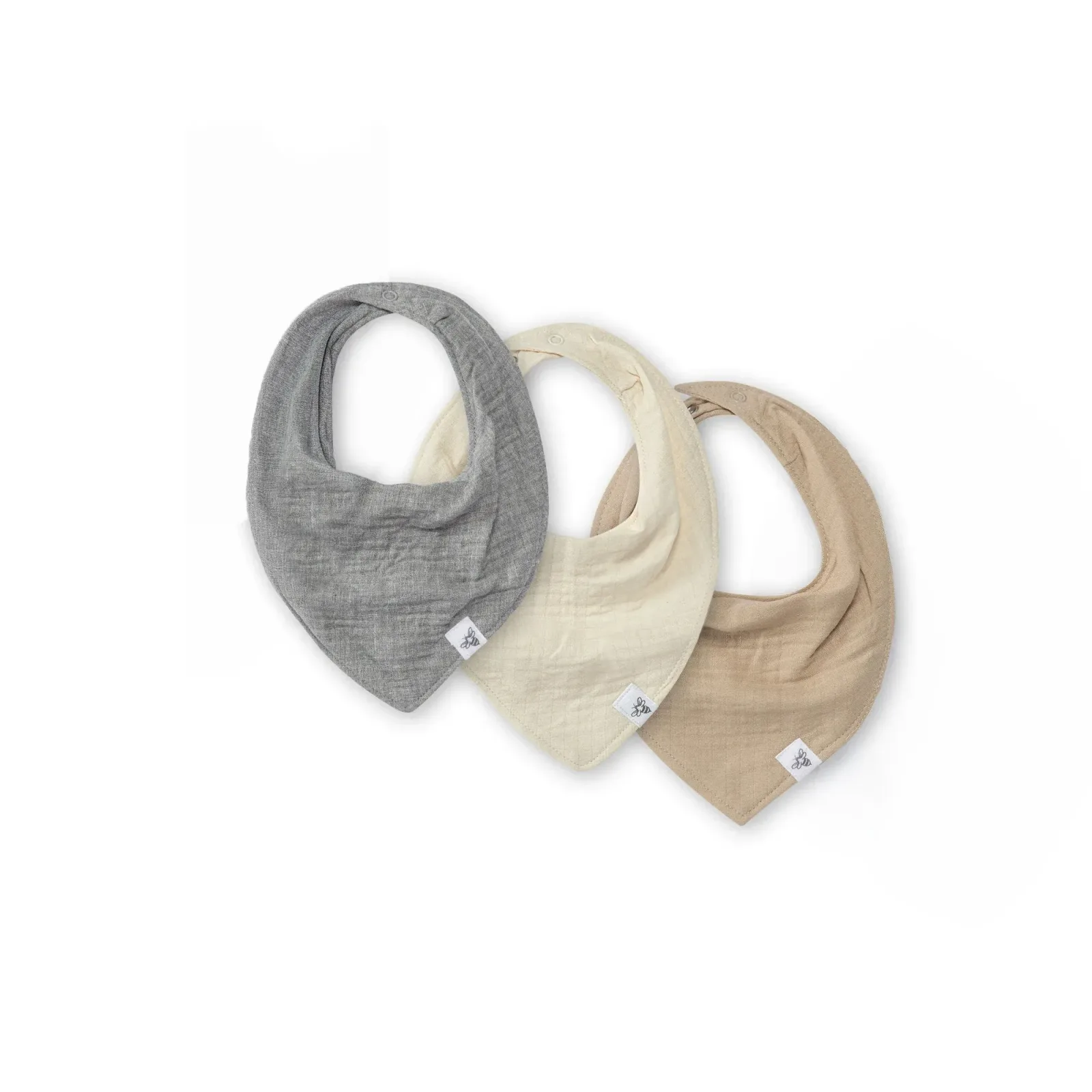 Hummus Organic Baby Bandana Bibs Pack of 3