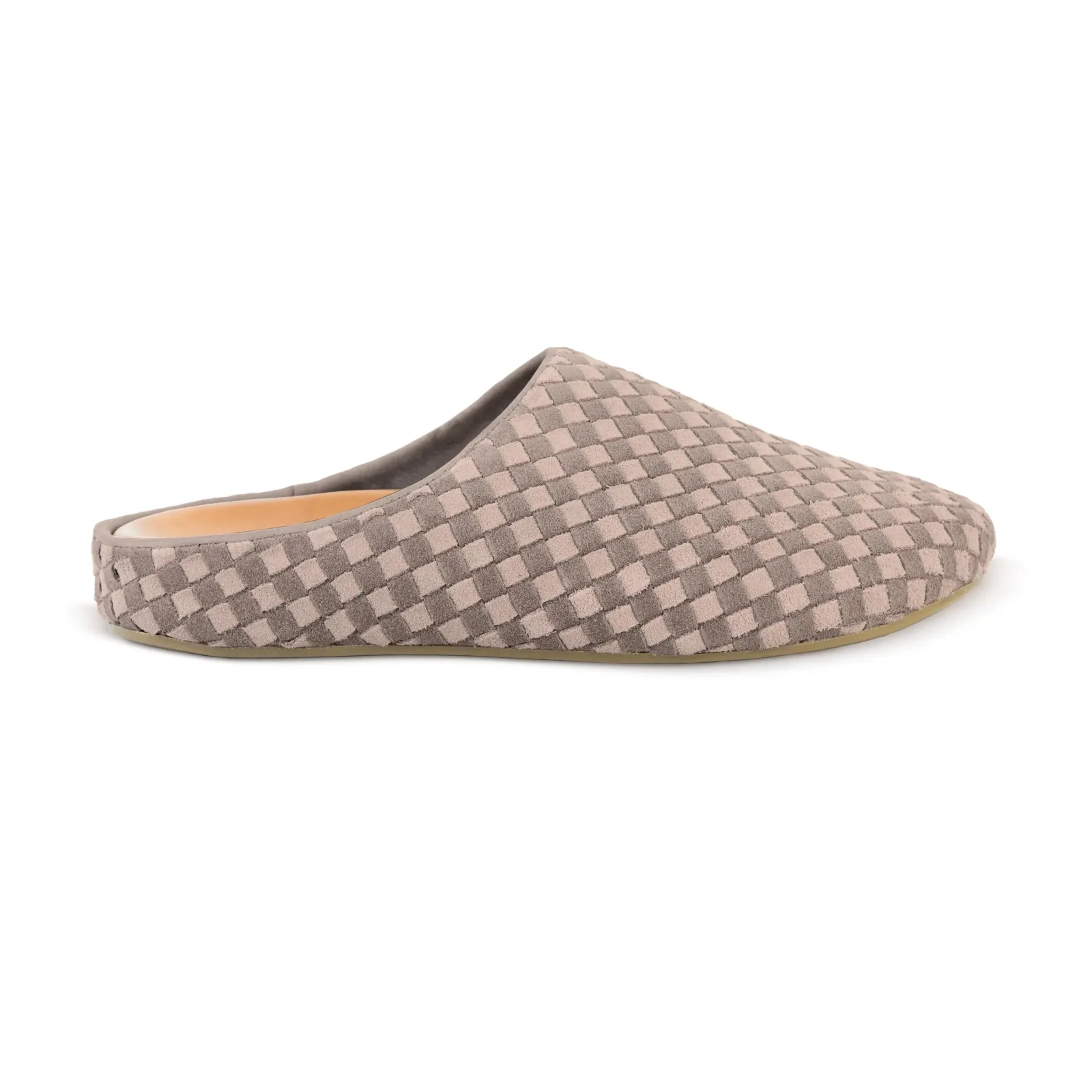Bolinas Woven Clog – Leather – Mushroom Sand Suede Woven